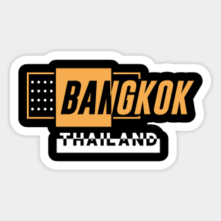 Bangkok : The capital and largest city of Thailand Sticker